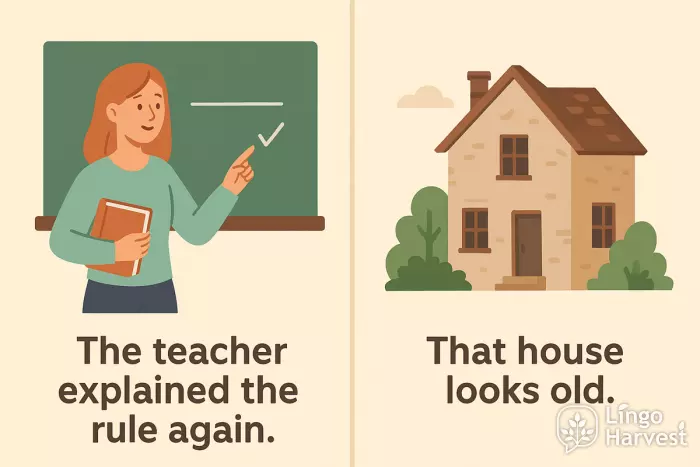 definite and demonstrative articles teacher rule house