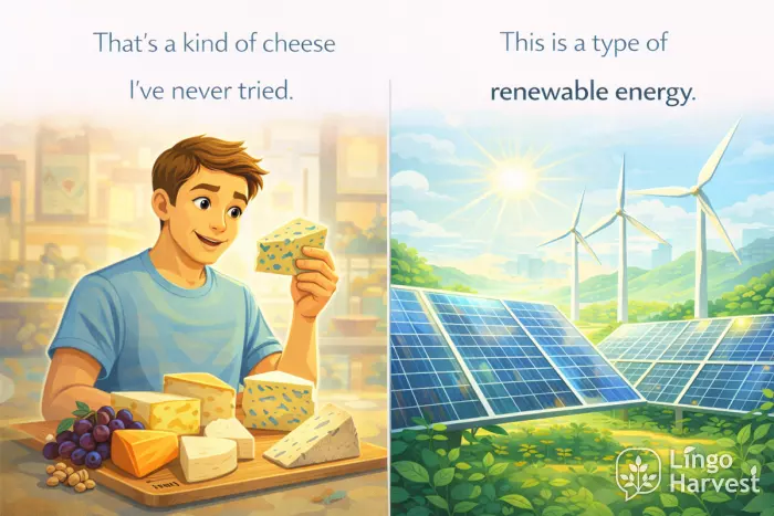 different cheese variety vs renewable energy type