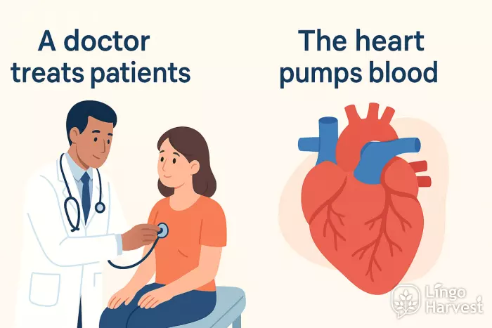 doctor treats patients heart pumps blood