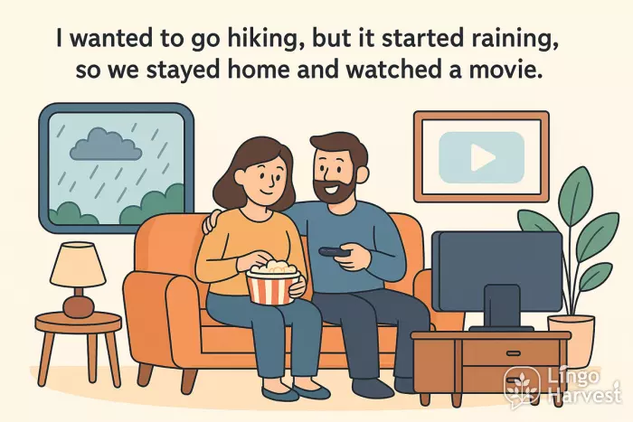 hiking raining stayed home movie