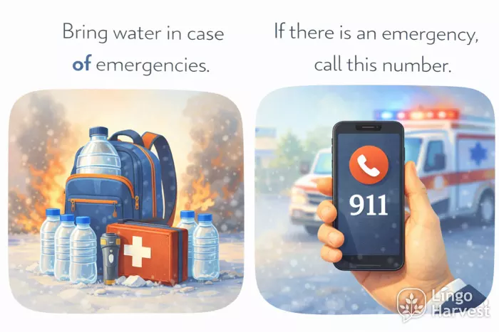 in case of vs if emergency examples