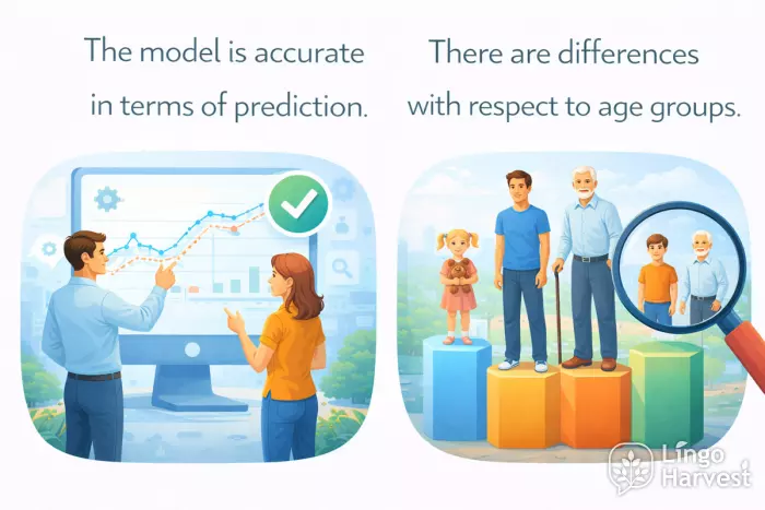 in terms of prediction with respect to age groups example