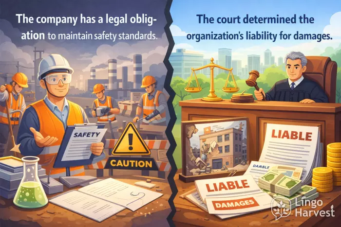 legal safety obligation vs liability damages court ruling