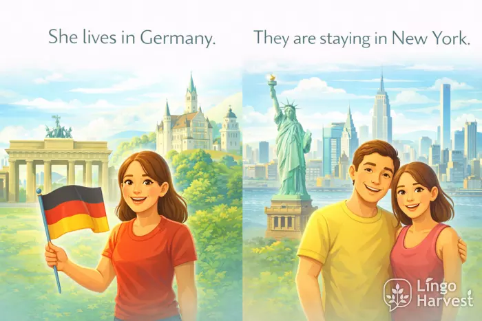 living in germany and staying in new york