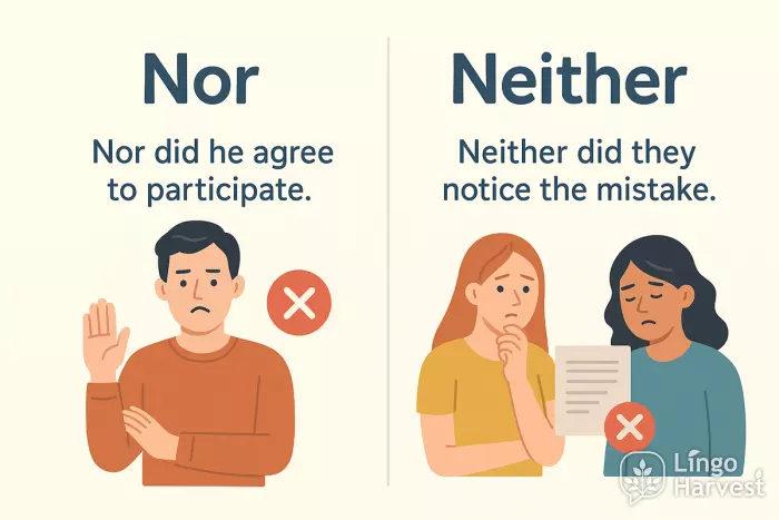 nor agree neither notice mistake