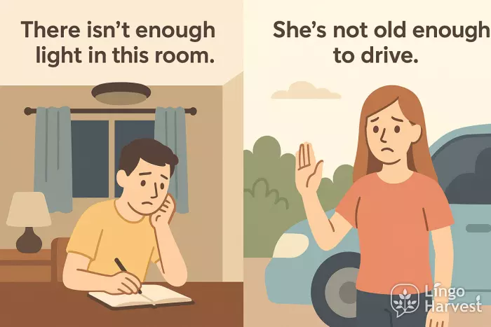 not enough light and not old enough