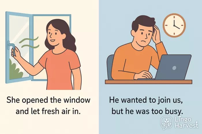 opened window fresh air busy join us