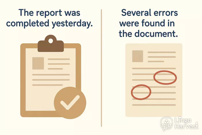 passive voice past simple examples