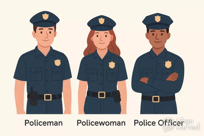 policeman policewoman police officer