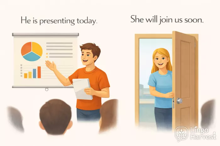 presenting today classroom scene joining soon doorway