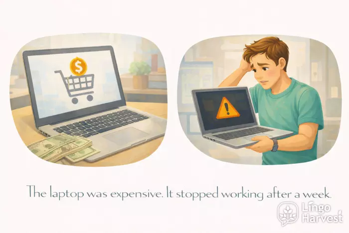 pronoun reference laptop it stopped working example
