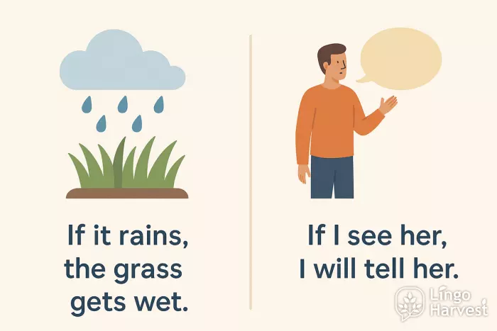 rain grass wet if see her tell