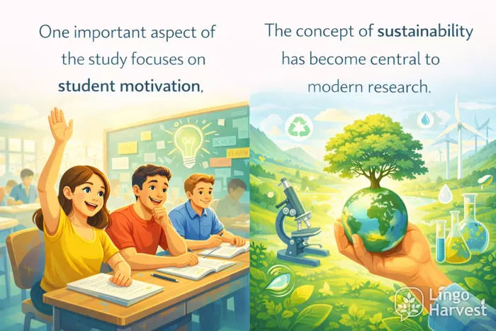 student motivation study vs sustainability research concept