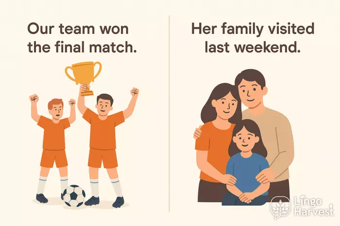 team won match family visited weekend