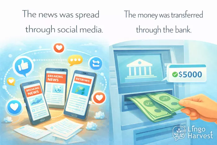 through social media vs through the bank, news and money transfer
