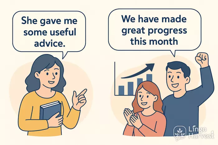 useful advice and monthly progress