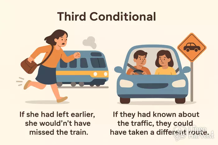 third conditional missed train traffic alternate route