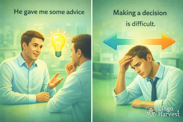 advice given and difficult decision making