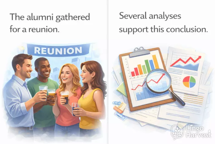 alumni reunion analyses support conclusion