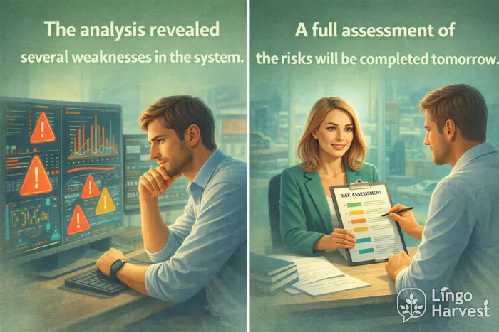 analysis showing system weaknesses and risk assessment planned