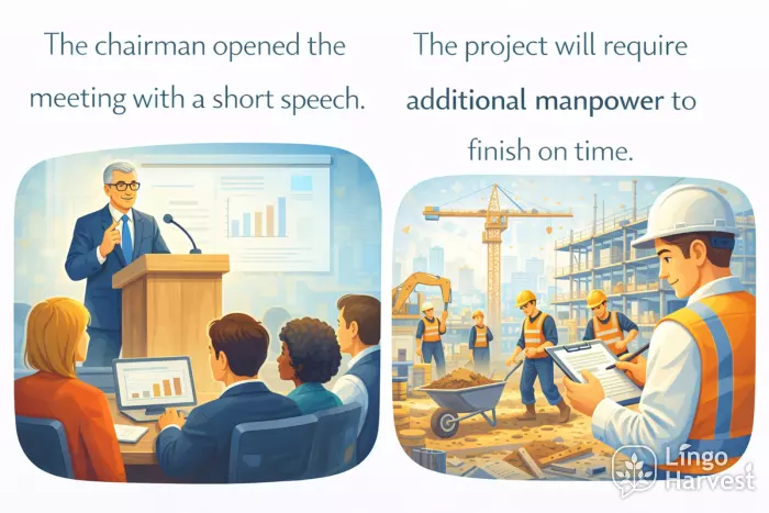 chairman opening meeting speech project requires more manpower construction