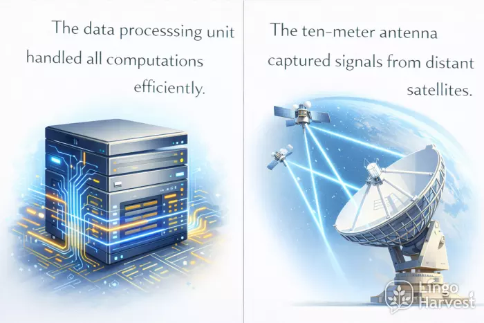 data processing unit computations antenna satellite