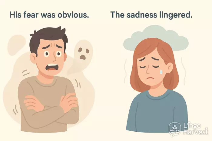 fear obvious sadness lingered emotions