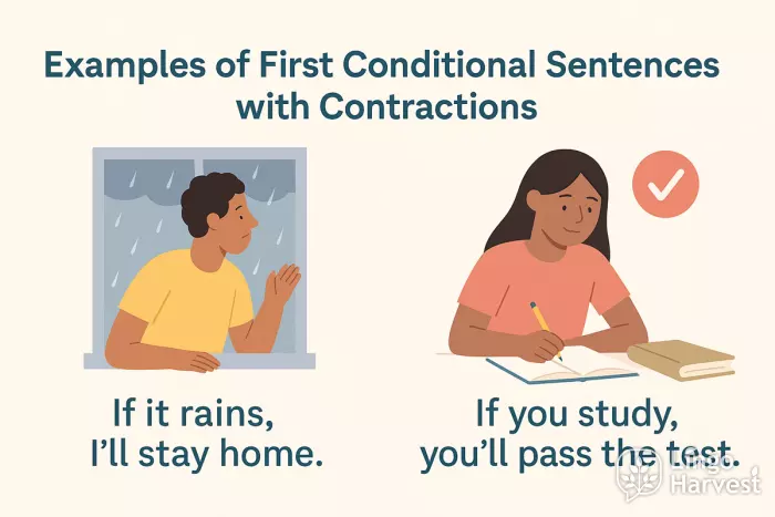 first conditional contractions rain study pass