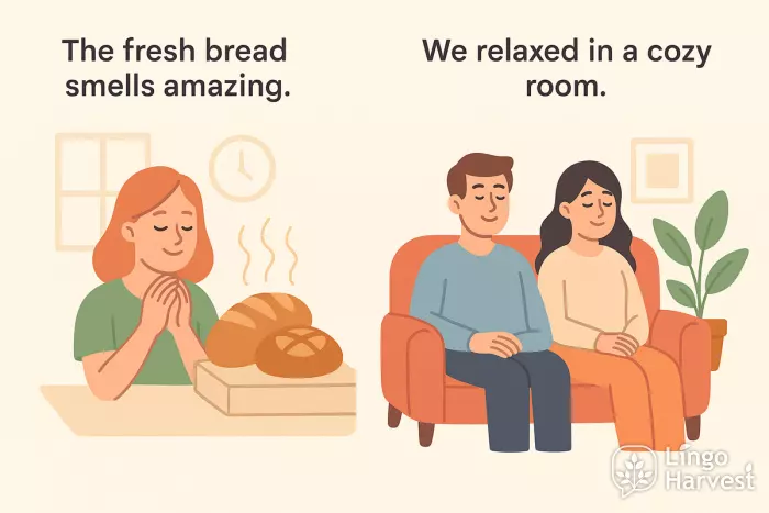 fresh bread smells amazing cozy room relaxation