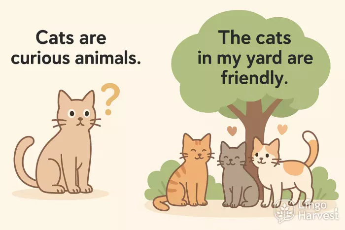 general vs specific cats example