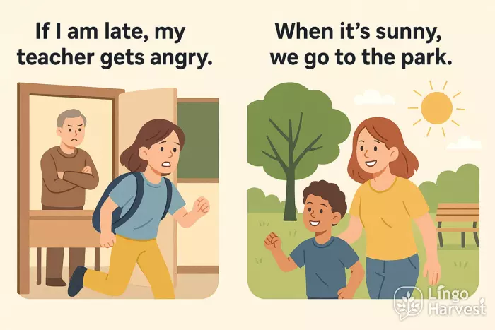 if I am late teacher angry when sunny go park