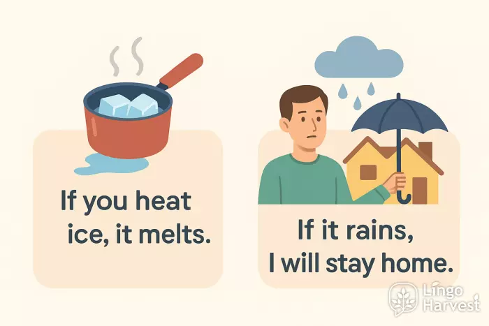 if you heat ice melts if rains stay home