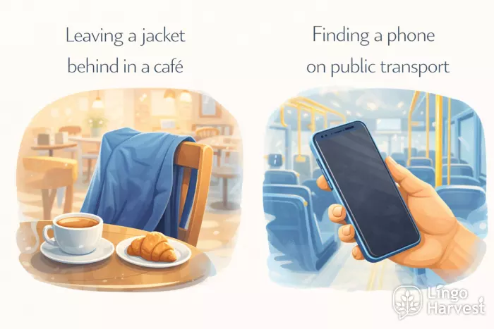leaving jacket in cafe finding phone on public transport