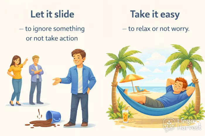 Let it slide ignore issue take it easy relax