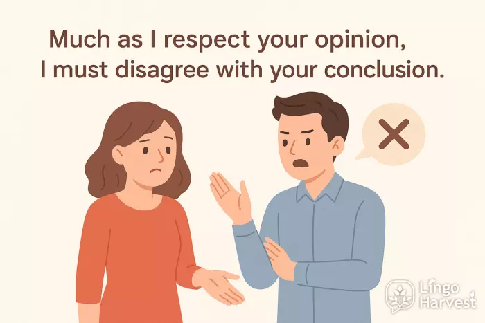 much as respect opinion disagree conclusion