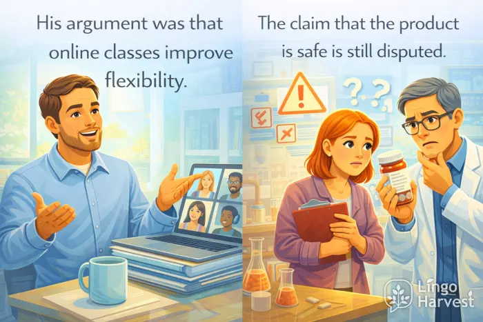 online classes flexibility argument and disputed product safety claim