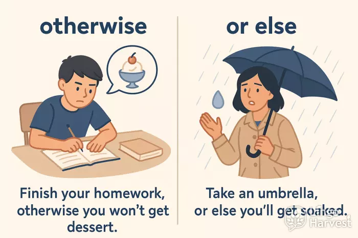 otherwise or else homework rain