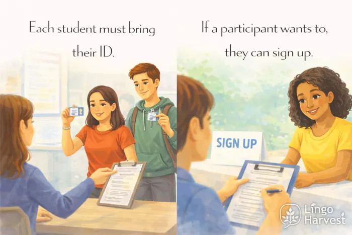 singular they examples student ID participant sign up