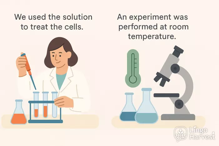 solution used experiment room temperature