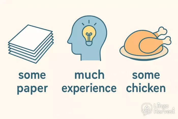 some paper much experience some chicken