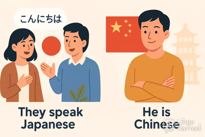speak japanese vs chinese nationality