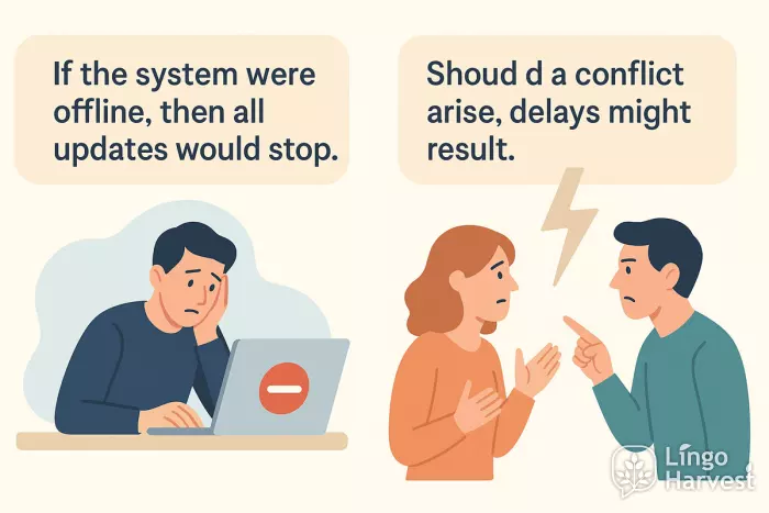 system offline conditional conflict delays