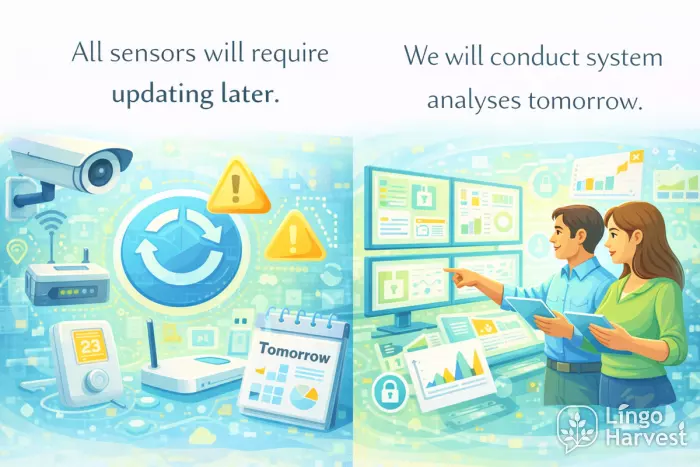system sensors update analyses tomorrow