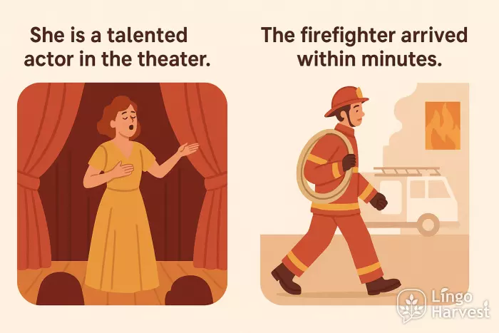 talented theater actor firefighter arrival