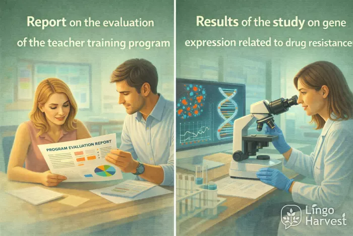 teacher training program report and gene expression drug resistance study