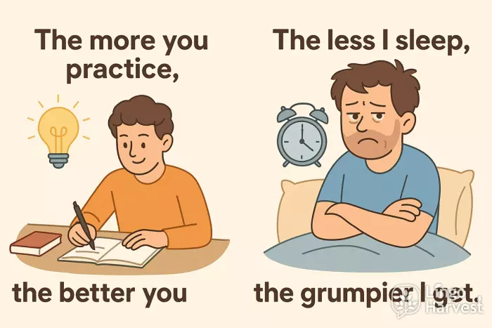 the more you practice the less I sleep comparison