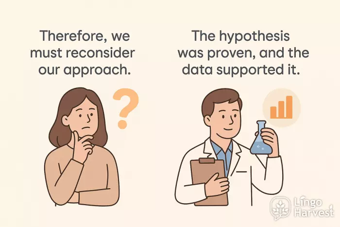 therefore reconsider approach proven hypothesis data