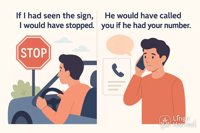third conditional stop sign missed call