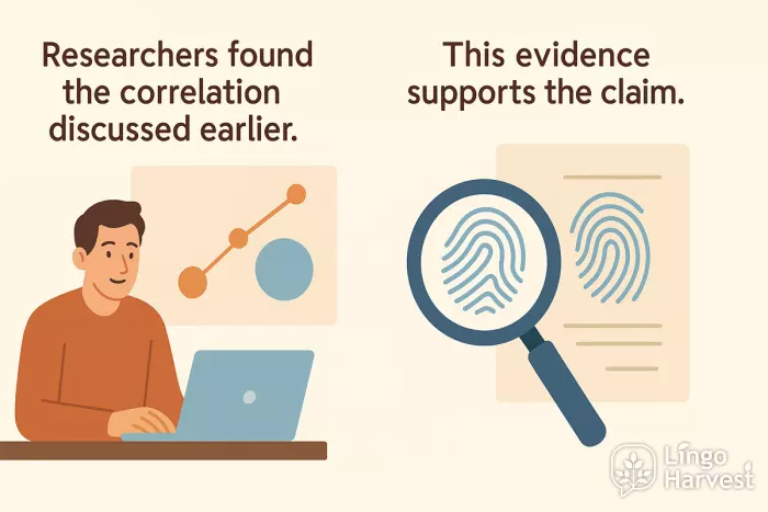 this evidence and earlier correlation example