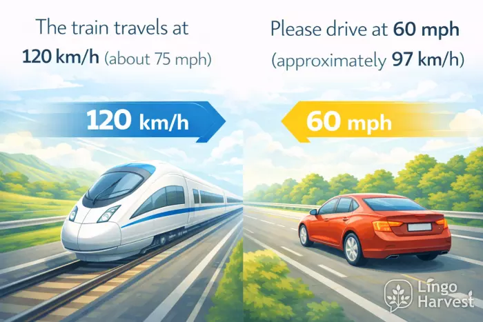 train at 120 kmh and car at 60 mph